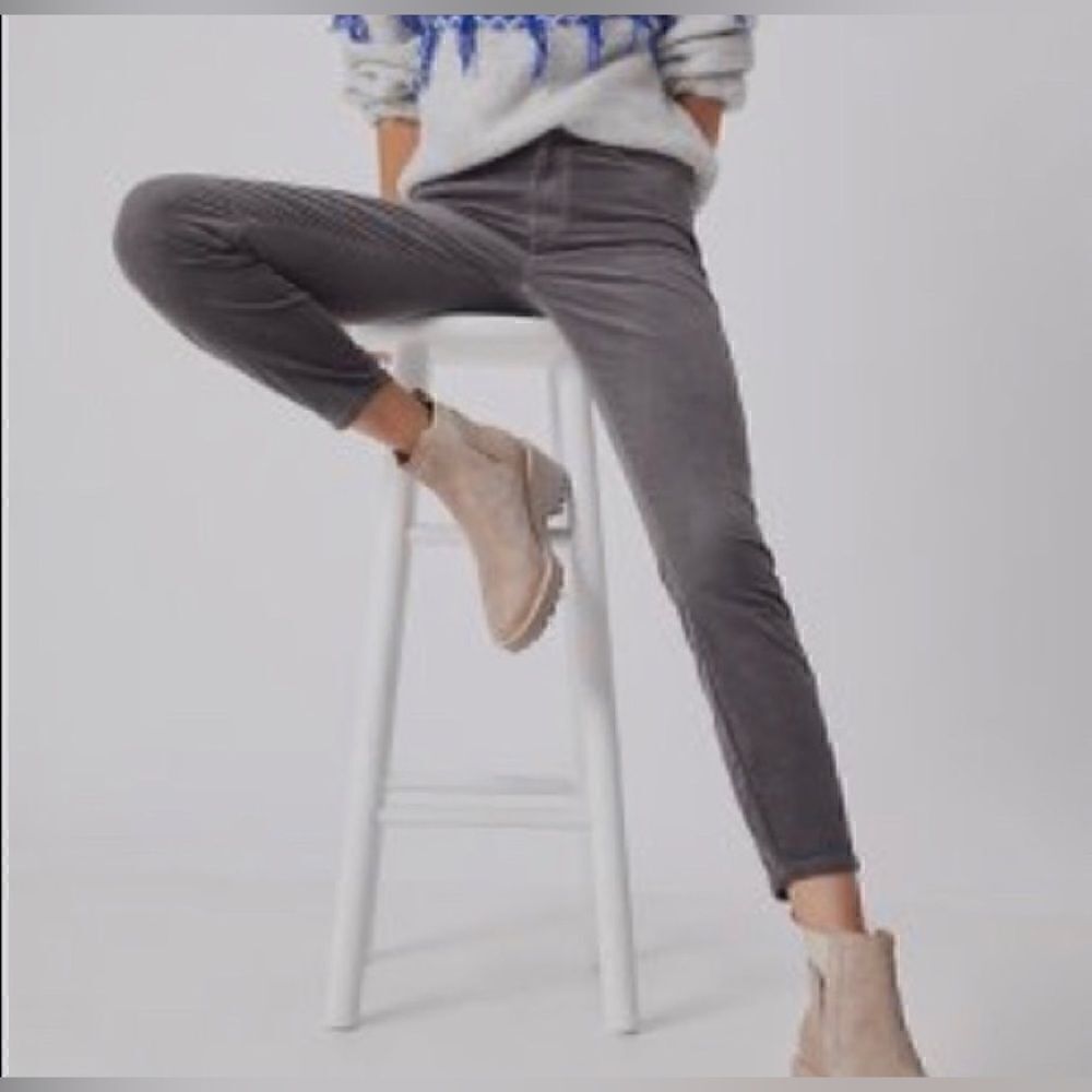 48. We the free high rise button fly western style washed black jeans 27